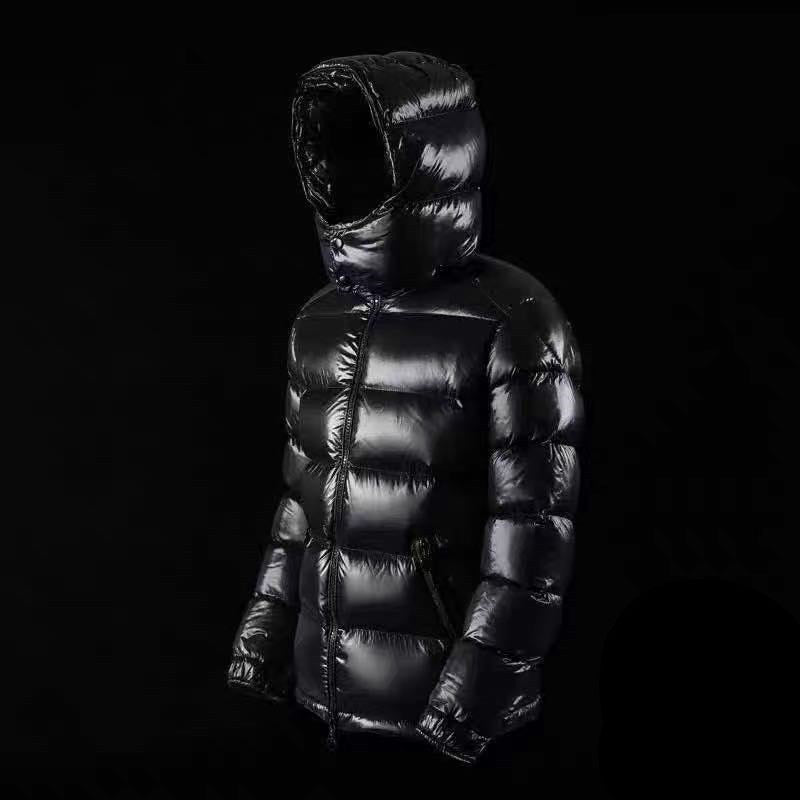 "Winter's Hottest Trend: Short Shiny White Duck Down Jacket"