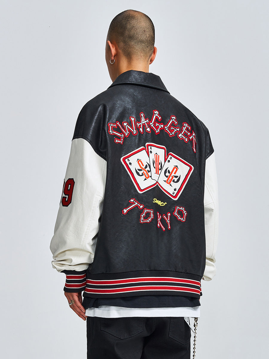 Men’s Bonnefullest Print Jacket – Loose Fit Lapel Coat in 100% Viscose