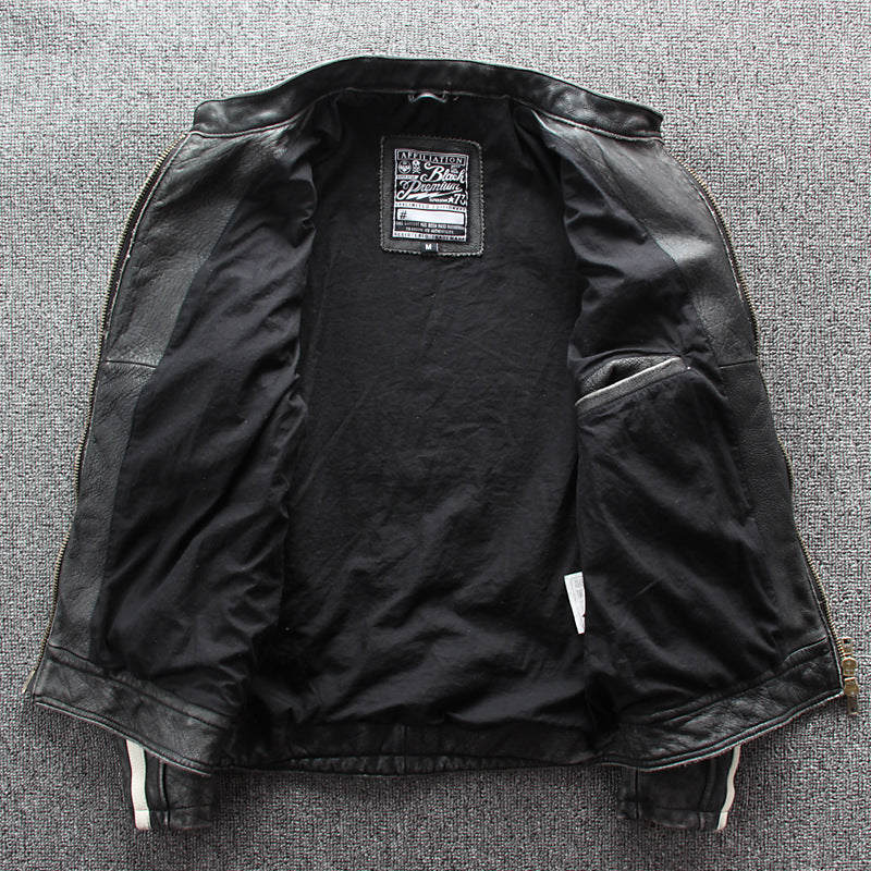 Men’s Vintage Motorcycle Leather Jacket