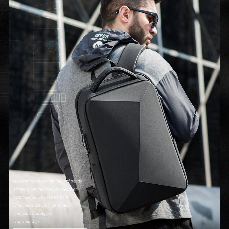 Men’s Business Casual Laptop Backpack with Code Lock