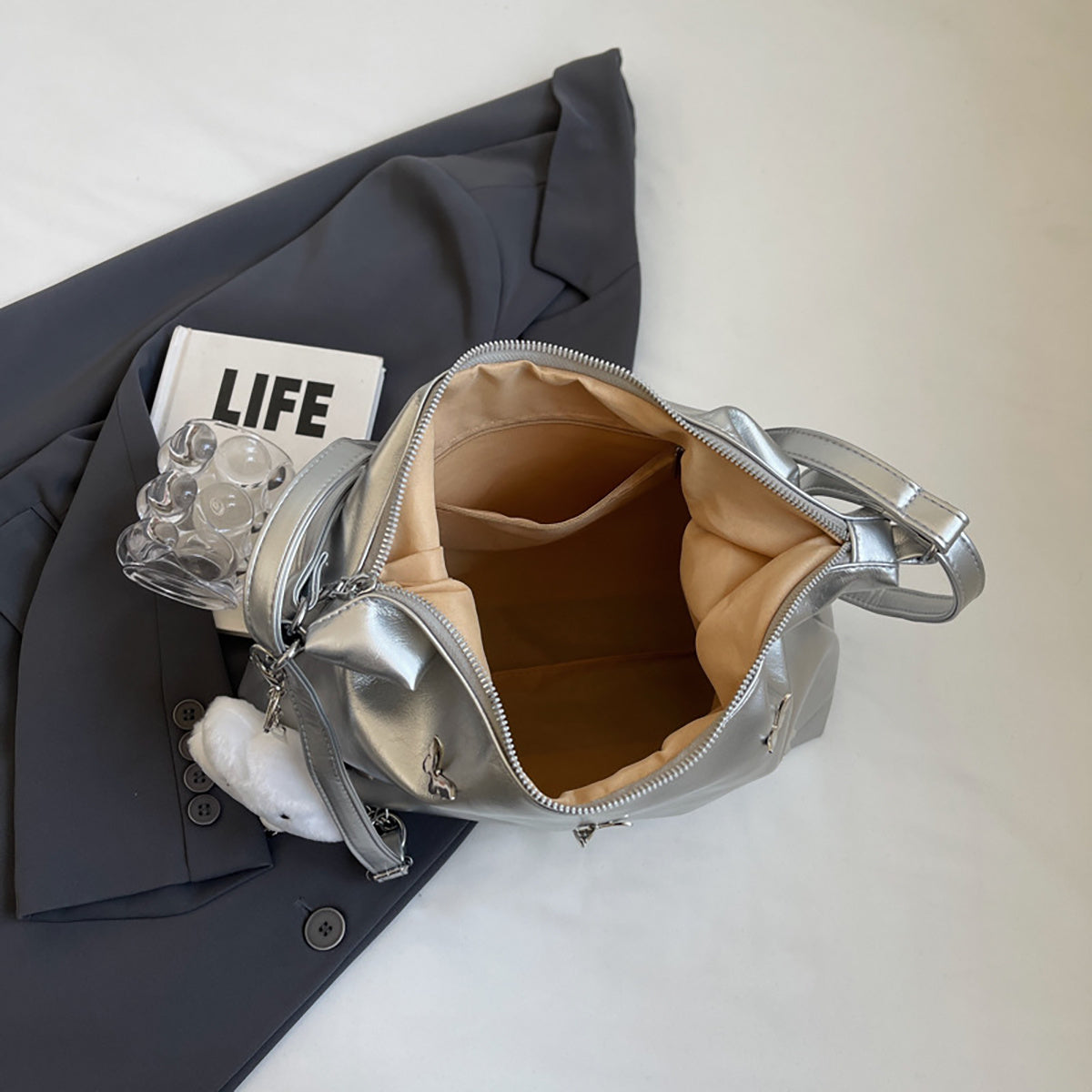 Handbags for Women – Large Designer Shoulder & Crossbody Bag, PU Leather Purse with Adjustable Strap, Stylish Ladies Tote - Boutique Élégance