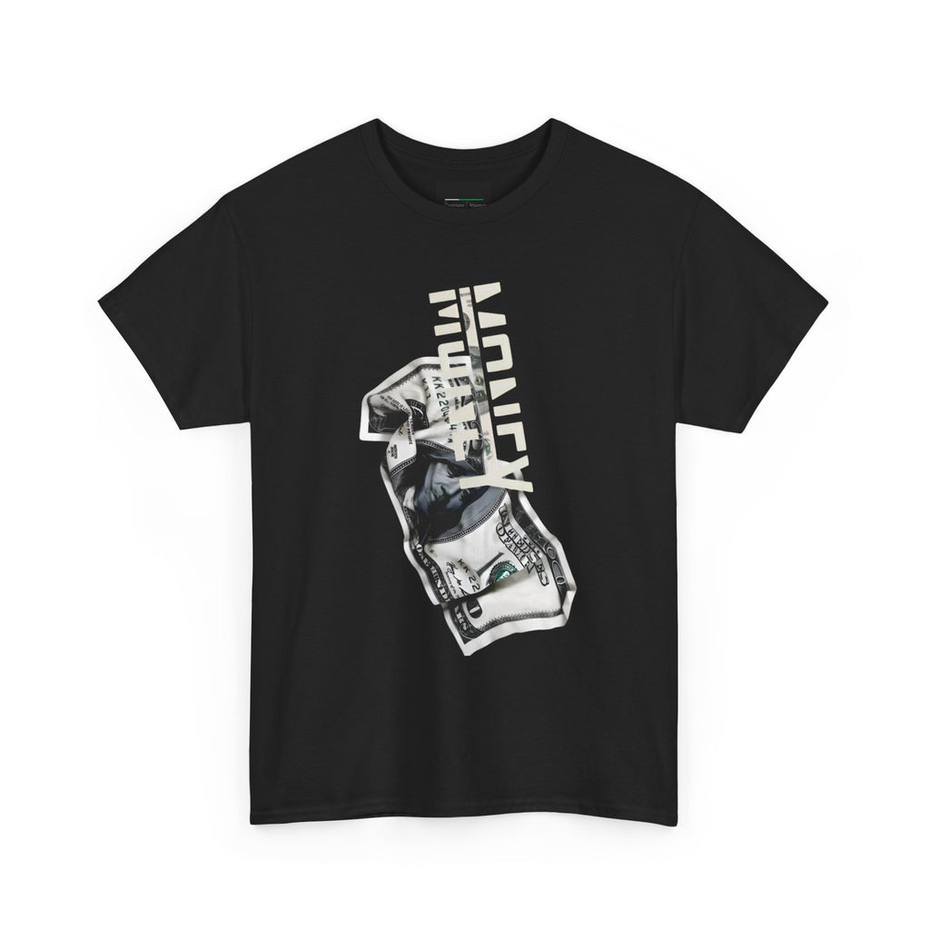 Cash Vibes Unisex Heavy Cotton Tee - Funny Shirt for Gift, Casual Wear, Street Style, Money Design, Trendy Fashion