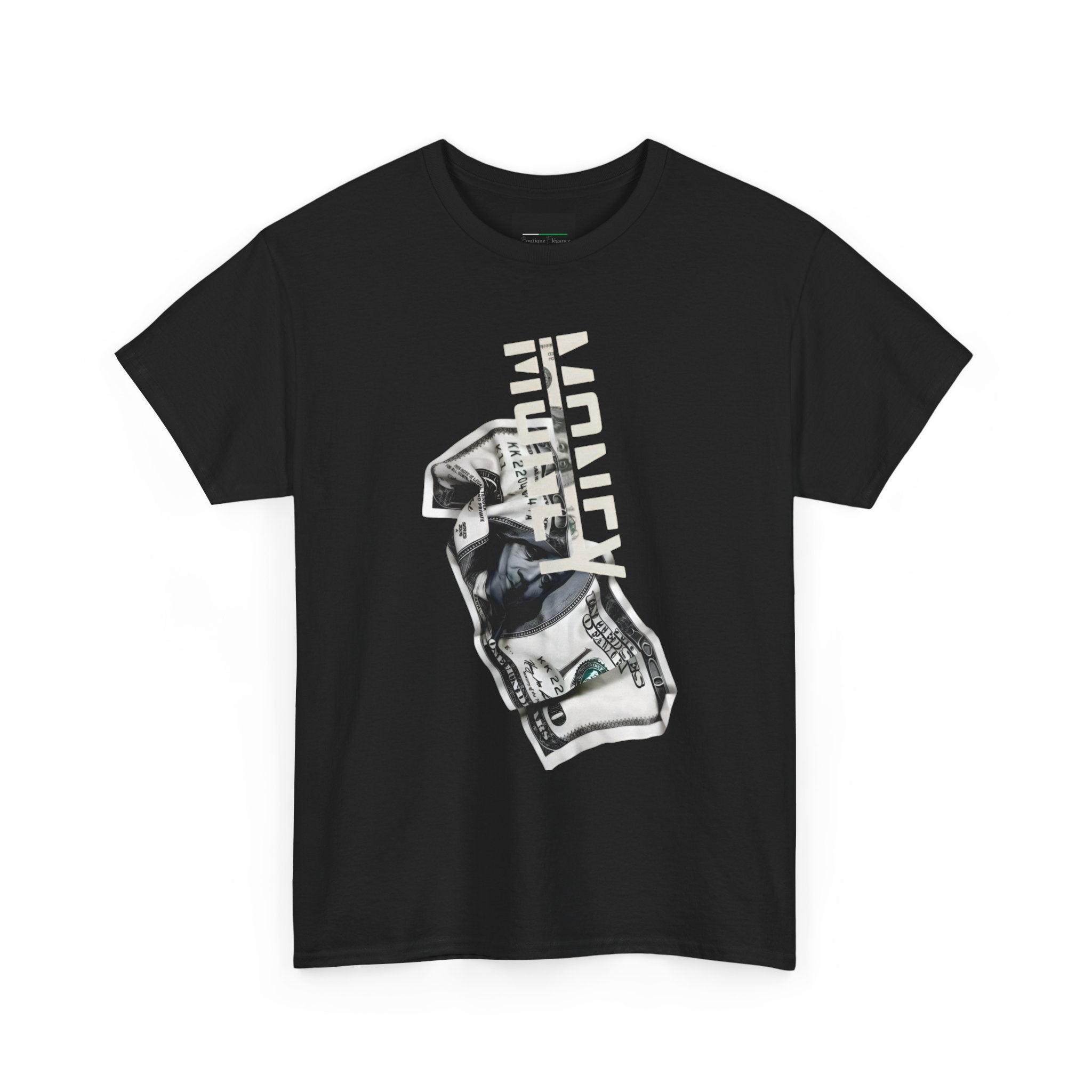 Cash Vibes Unisex Heavy Cotton Tee - Funny Shirt for Gift, Casual Wear, Street Style, Money Design, Trendy Fashion