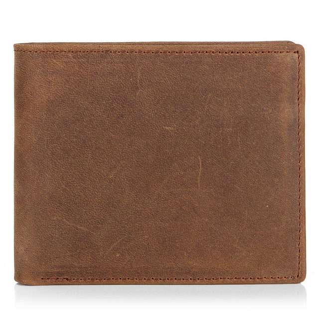 NEW Genuine Leather Mens Wallets Crazy Horse Leather