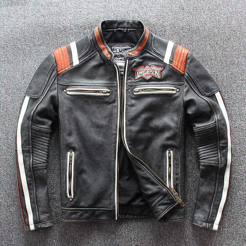 Men’s Vintage Motorcycle Leather Jacket