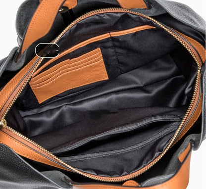 Premium Cowhide Leather Tote Bag for Women | Shoulder Handbag with Removable Strap
