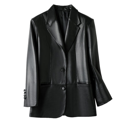 Female Suit Coat New Fashion Sheepskin - Boutique Élégance