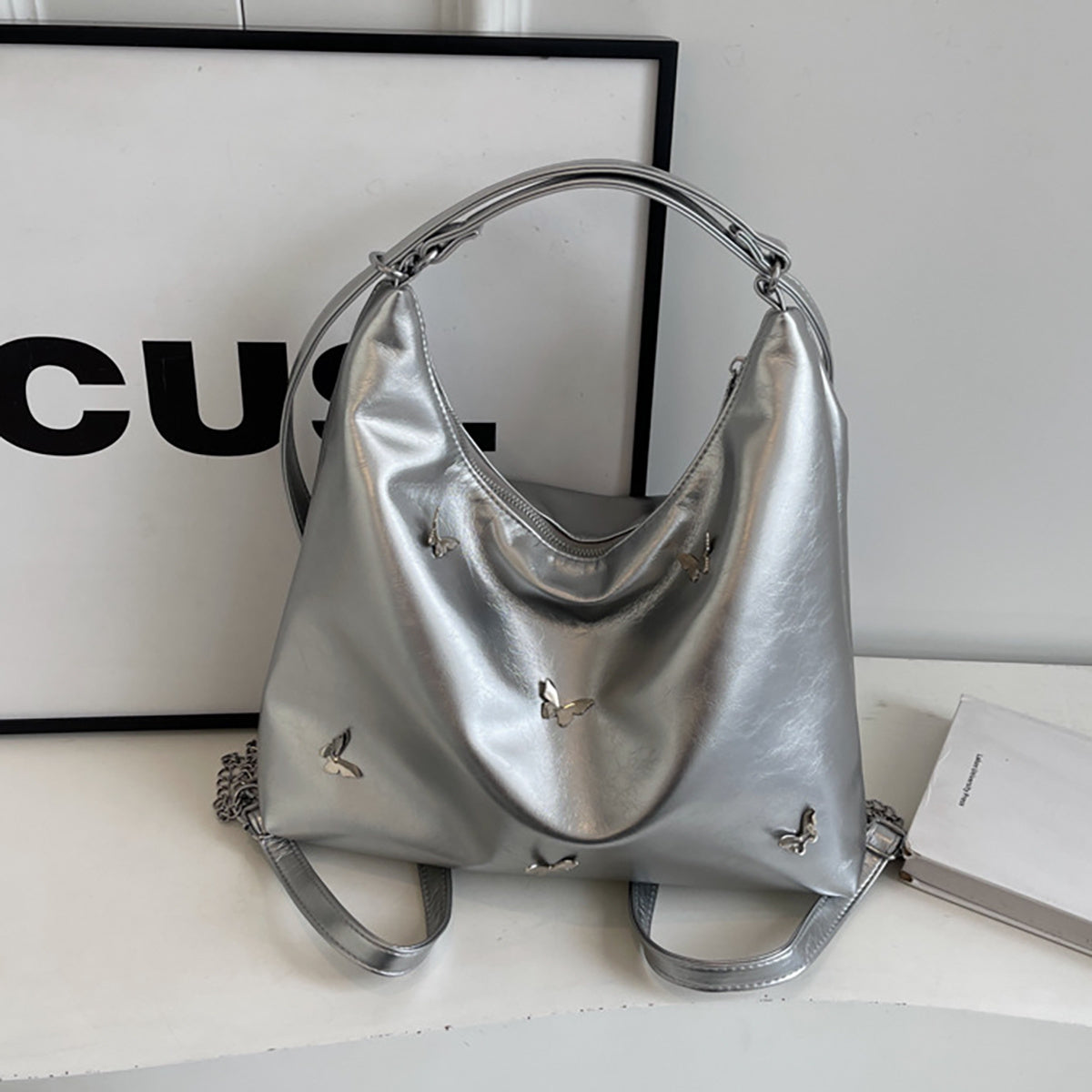 Handbags for Women – Large Designer Shoulder & Crossbody Bag, PU Leather Purse with Adjustable Strap, Stylish Ladies Tote