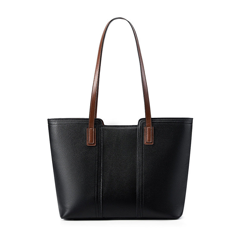 Women’s Large Capacity Commuter Shoulder Bag – Genuine Leather Tote Handbag for Work, Travel & Everyday Use
