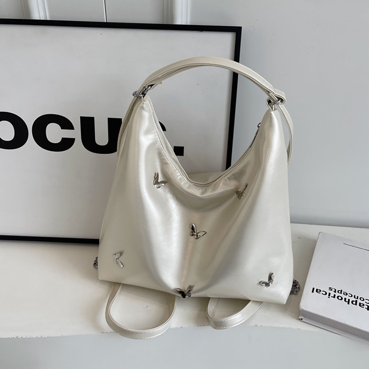 Handbags for Women – Large Designer Shoulder & Crossbody Bag, PU Leather Purse with Adjustable Strap, Stylish Ladies Tote