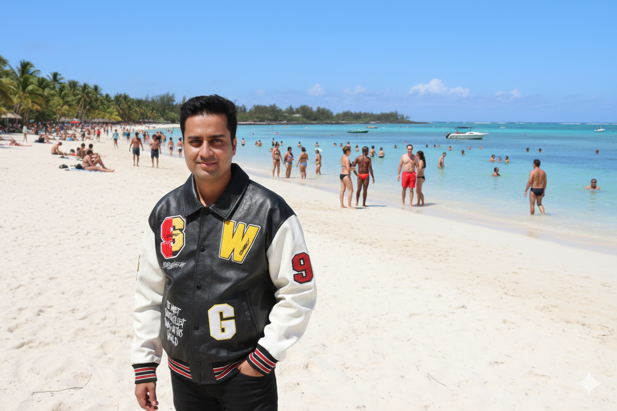 Men’s Bonnefullest Print Jacket – Loose Fit Lapel Coat in 100% Viscose