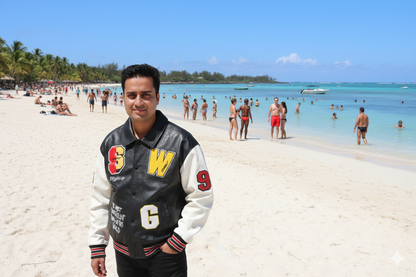 Men’s Bonnefullest Print Jacket – Loose Fit Lapel Coat in 100% Viscose