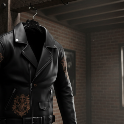Griffin Rider Black Sheepskin Leather Biker Jacket – Premium Handmade Men’s Motorcycle Jacket USA & Canada - Boutique Élégance