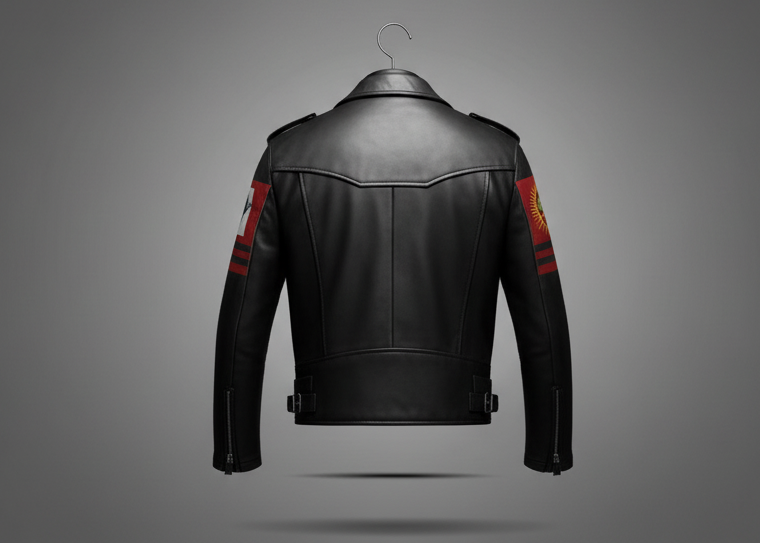 Heritage Eagle Patch Sheep Leather Jacket – Vintage Biker Style
