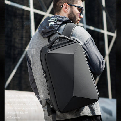 Men’s Business Casual Laptop Backpack with Code Lock - Boutique Élégance