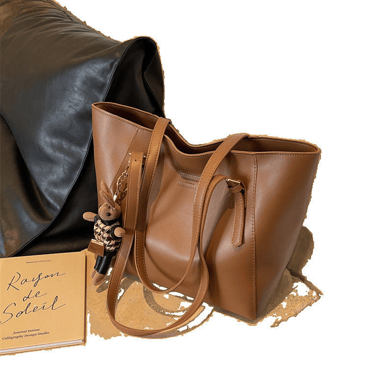 Large Capacity Tote Bag for Women – Casual Shoulder Handbag, PU Leather Travel Shopper Bag, Stylish Everyday Purse - Boutique Élégance