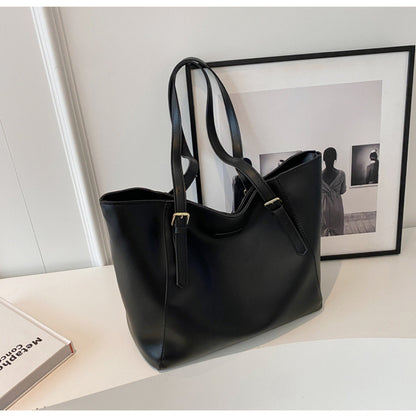 Large Capacity Tote Bag for Women – Casual Shoulder Handbag, PU Leather Travel Shopper Bag, Stylish Everyday Purse - Boutique Élégance